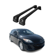 2010-2013 Mazda 3 Sedan Roof Rack Cross Bars Black
