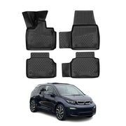 2014-2021 BMW i3 Floor Mats Liners Full Set All Weather Black
