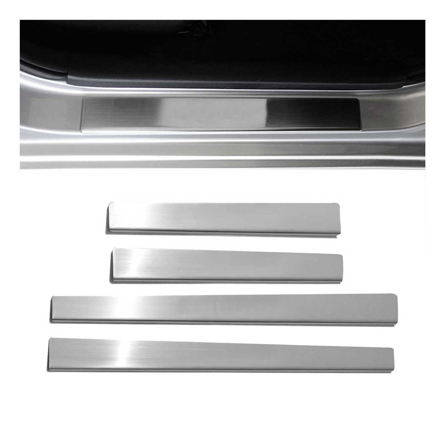 2002-2007 Alfa Romeo 147 Door Sill Scuff Plate Scratch Protector Stainless Steel 4x