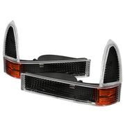 1999-2004 Ford F-250/350/450/550/Excursion Corner Lights Matt Black/Clear