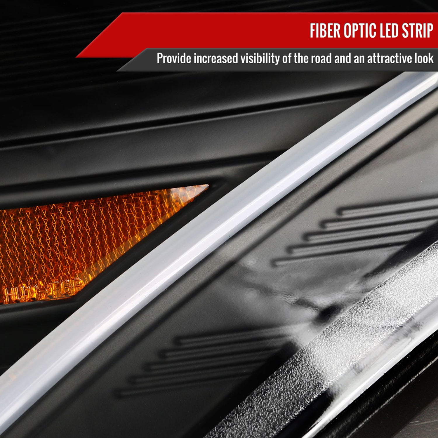 2010-2011 Kia Soul Projector Headlights LED Light Bar&LED Signal Lights Black