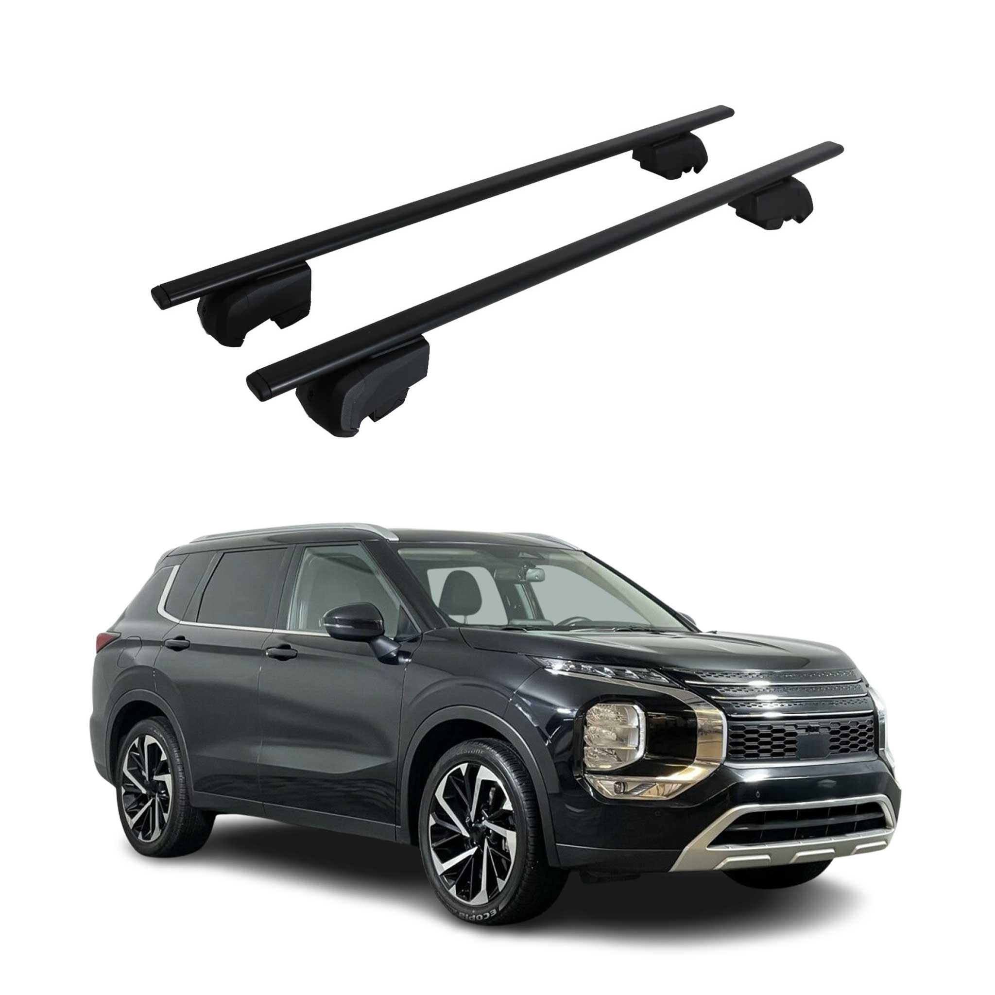 2022-2024 Mitsubishi Outlander Roof Rack Cross Bars Black
