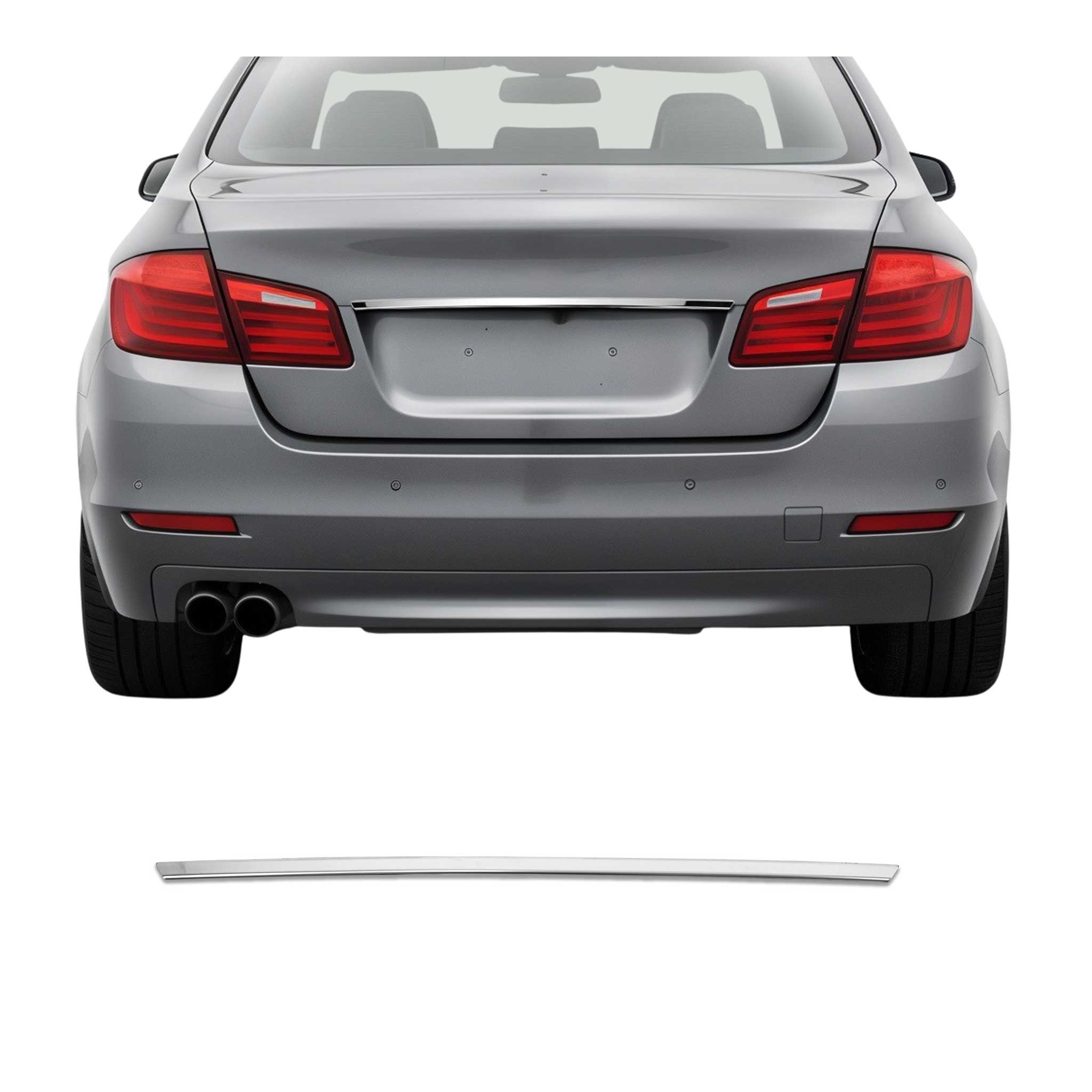 2011-2016 BMW 5 Series F10 Sedan Rear Trunk Lid Molding Trim