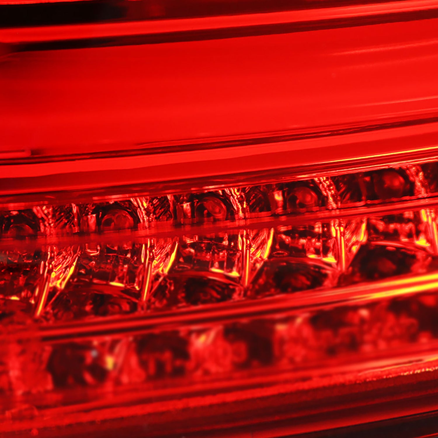 2015-2017 VW Golf/GTI LED Tail Lights Chrome Housing/Red Lens