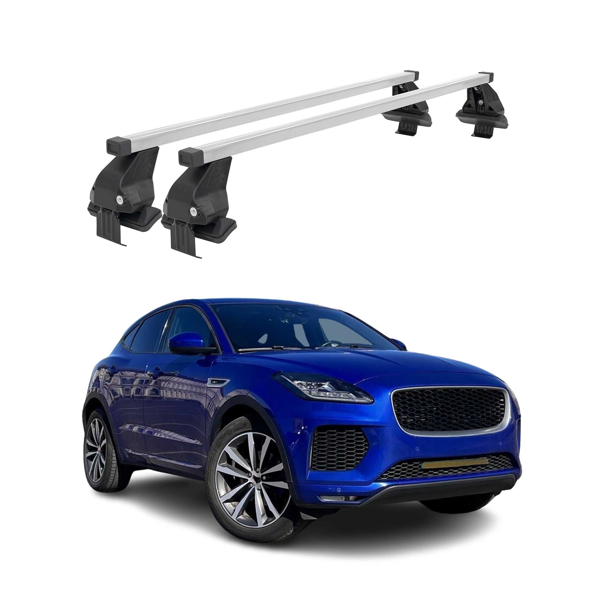 2018-2025 Jaguar E-Pace Roof Rack Cross Bars Silver