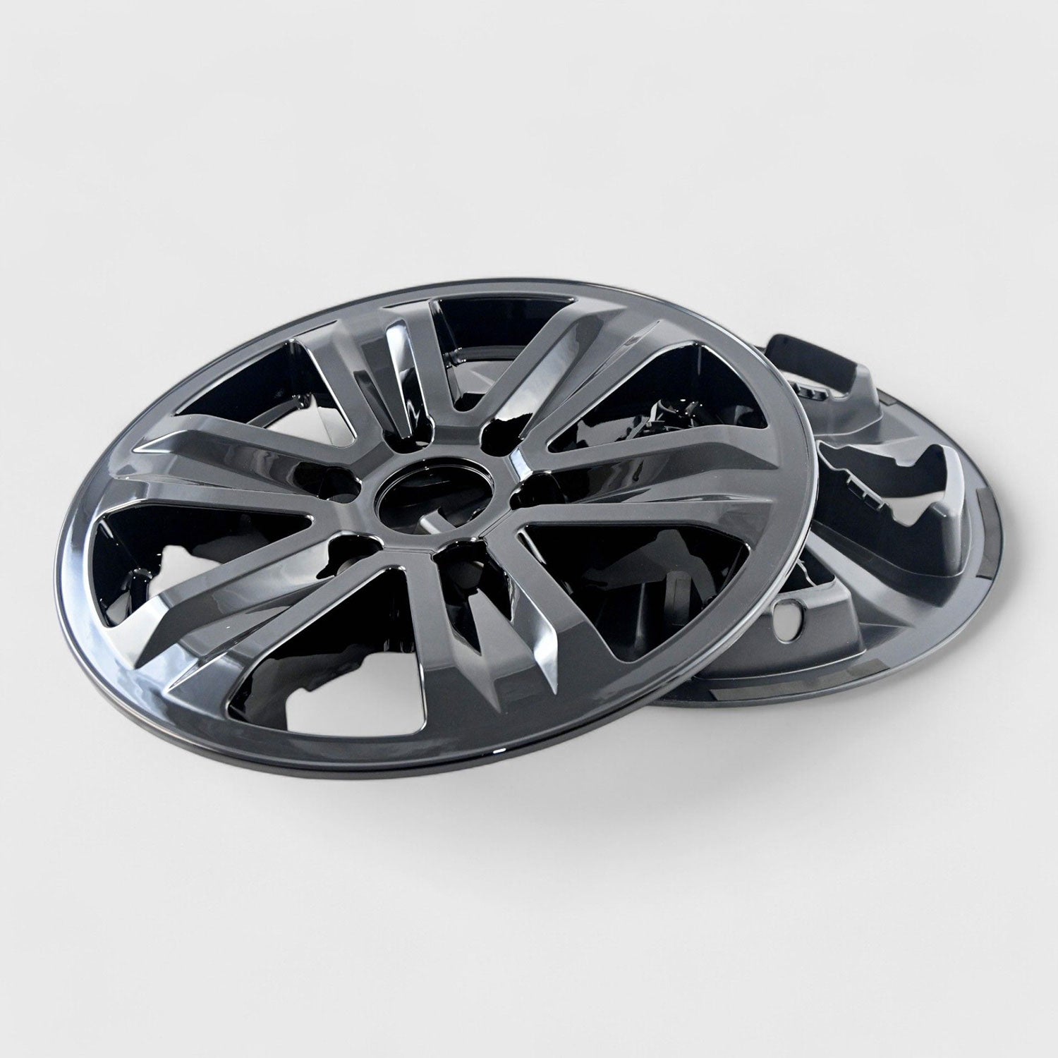2015-2020 Ford F-150 Wheel Cover Hubcaps Set 17" Gloss Black 8Pcs ABS Plastic