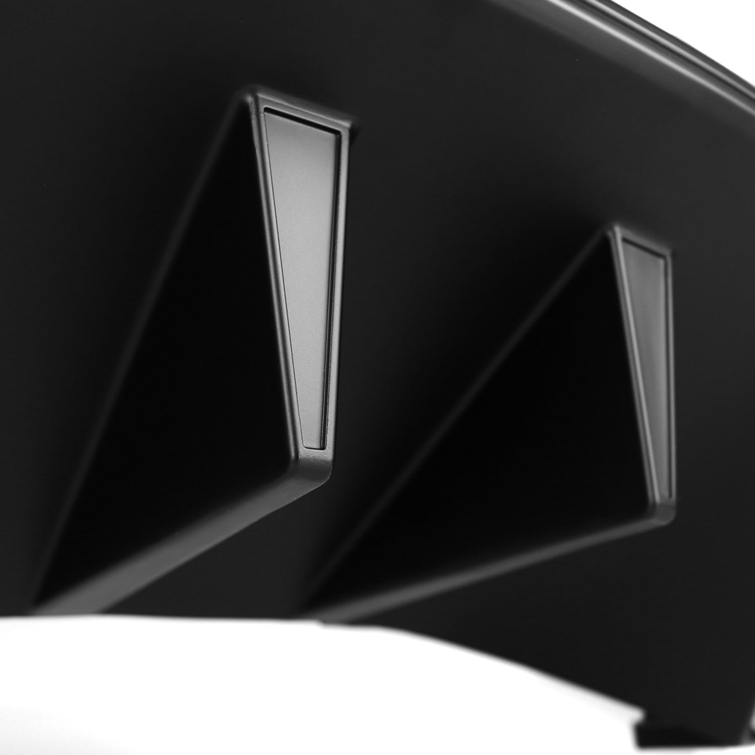 2015-2017 Ford Mustang Black R Style Rear Diffuser w/ Side Valance Panels