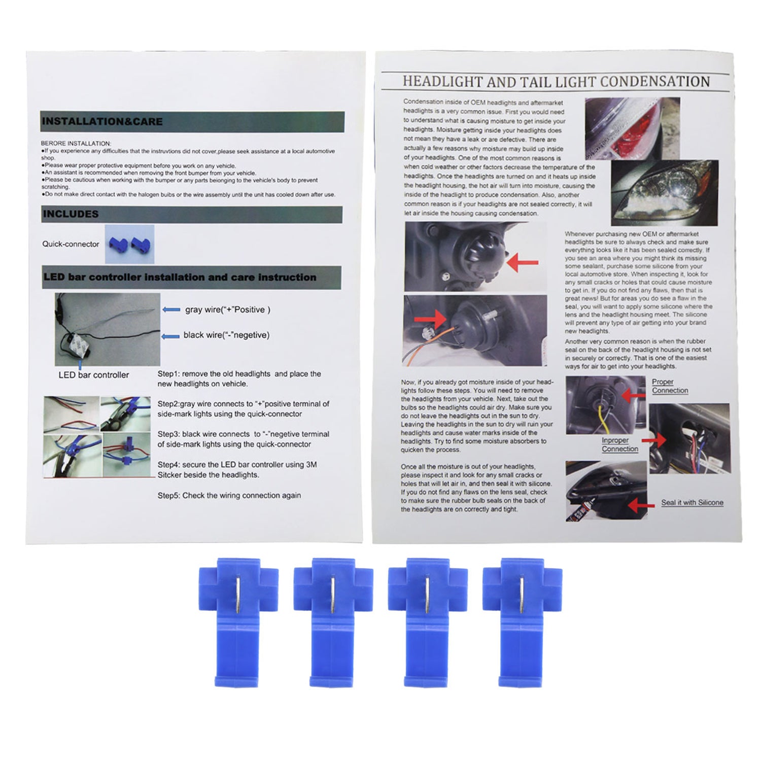 2009-2018 Dodge RAM 1500/ RAM 2500/3500 LED Bar Factory Headlights Chrome