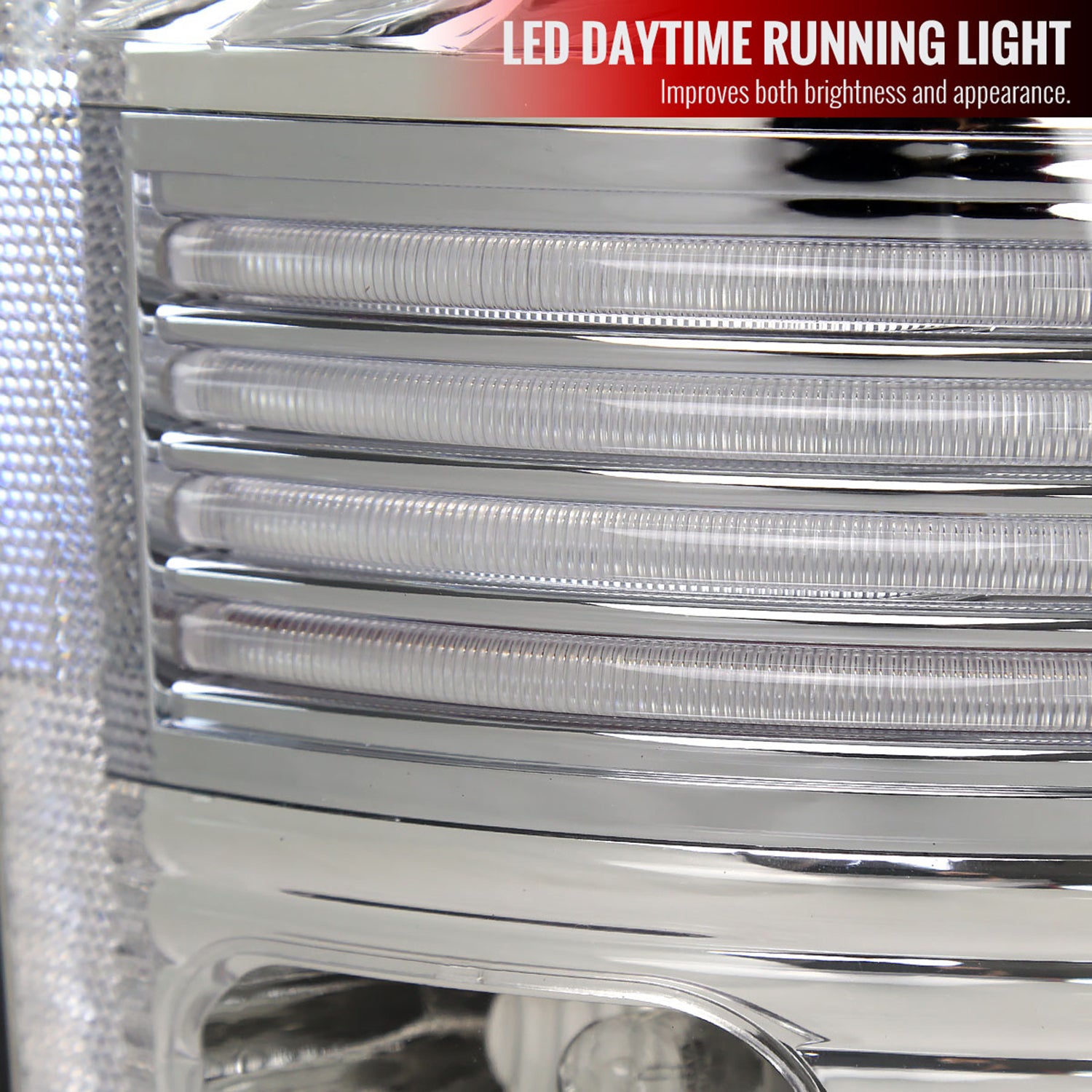 2002-2006 Dodge RAM V2 LED Tail Lights Chrome Housing/Clear Lens