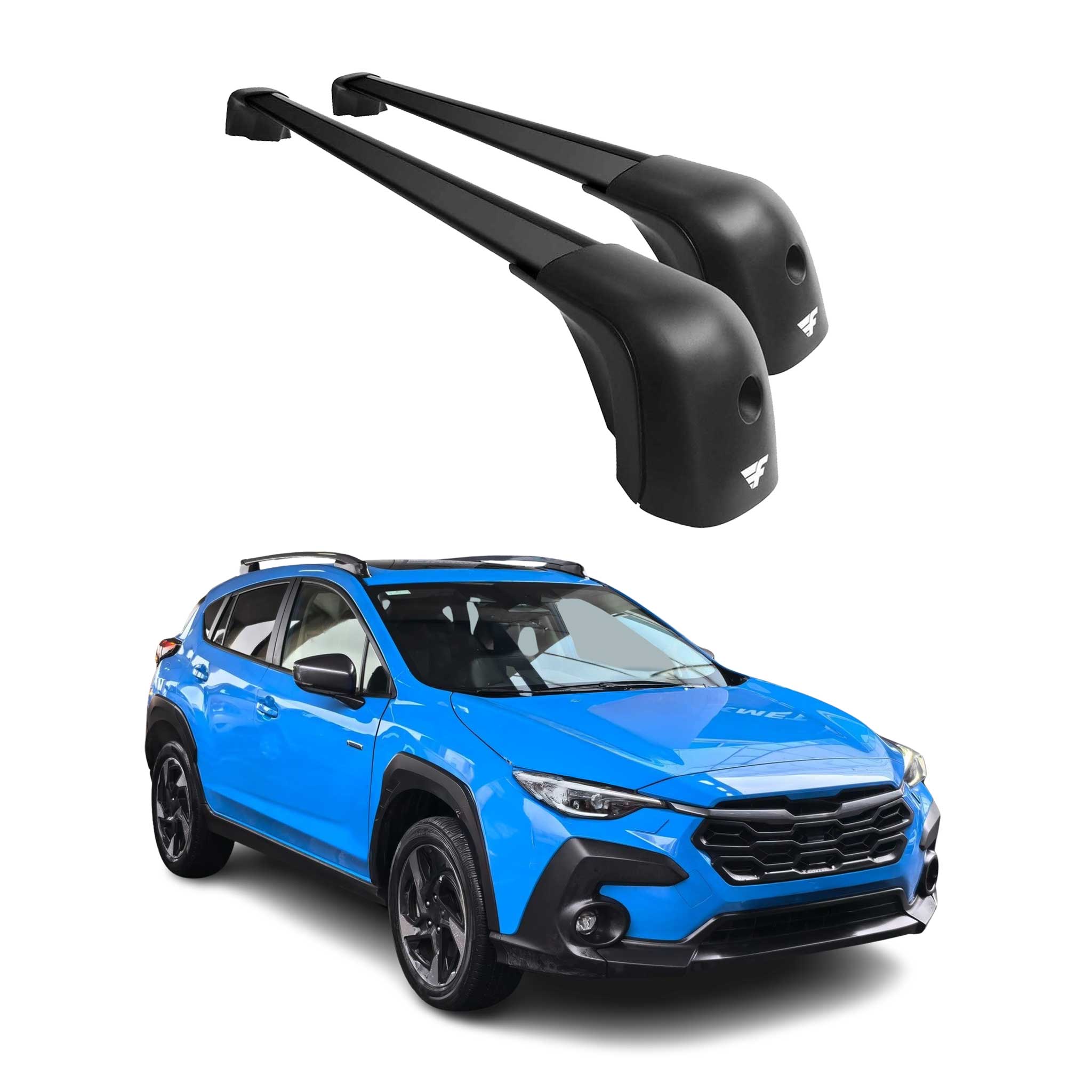 2016-2023 Subaru Crosstrek Roof Racks Cross Bars Black