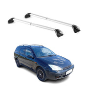 Roof Rack Cross Bars for Ford Focus Wagon 1.gen 2000-2004 Alu Silver Grey 2Pcs