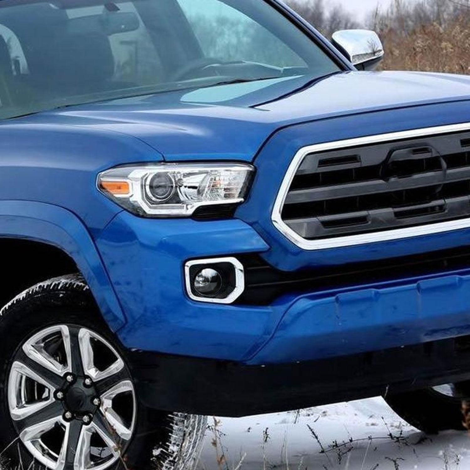 2016-2022 Toyota Tacoma SMD LED Projector Fog Lights Kit Chrome/Clear Lens