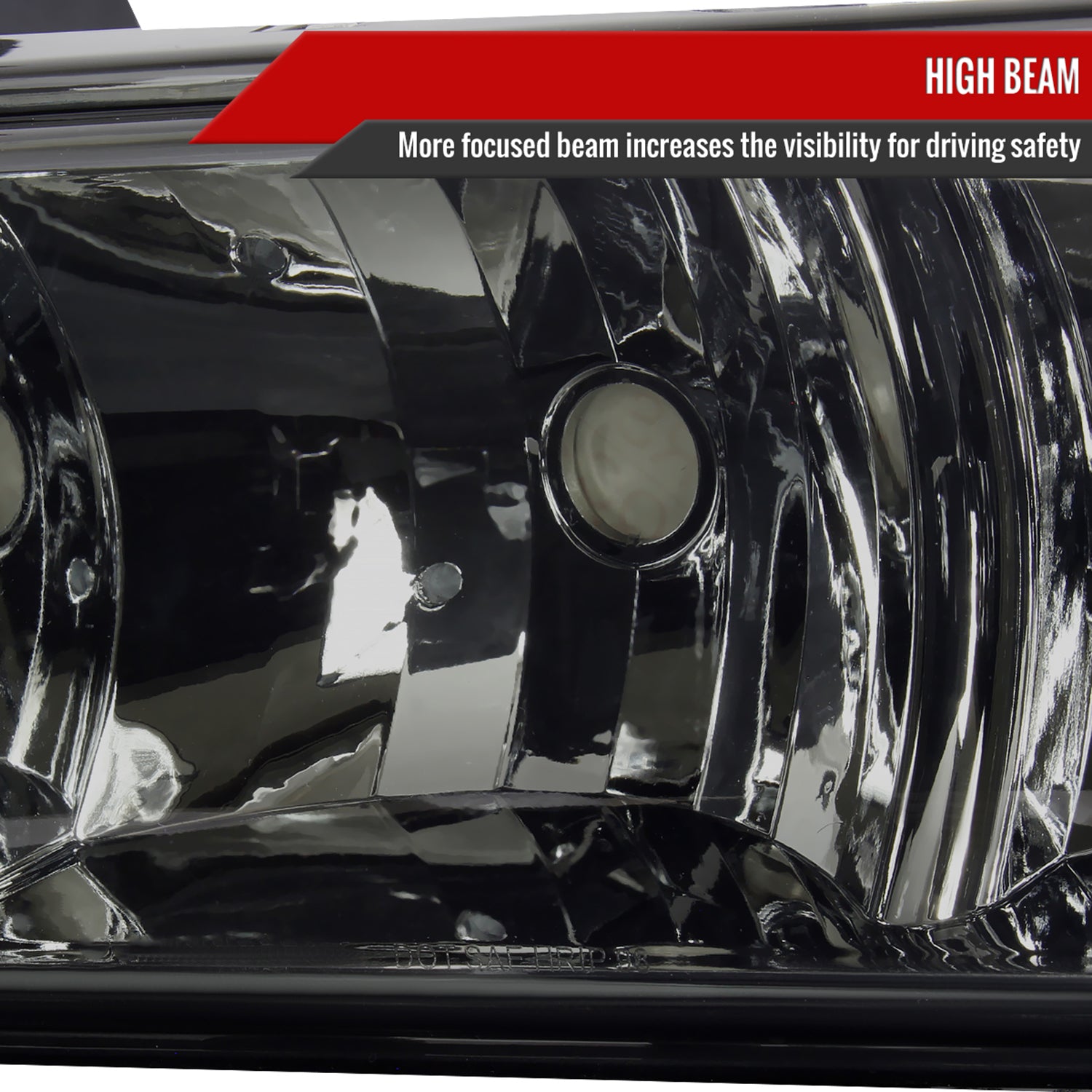 1998-2004 Chevy S10/Blazer Factory Style Headlights Chrome/Smoke Lens