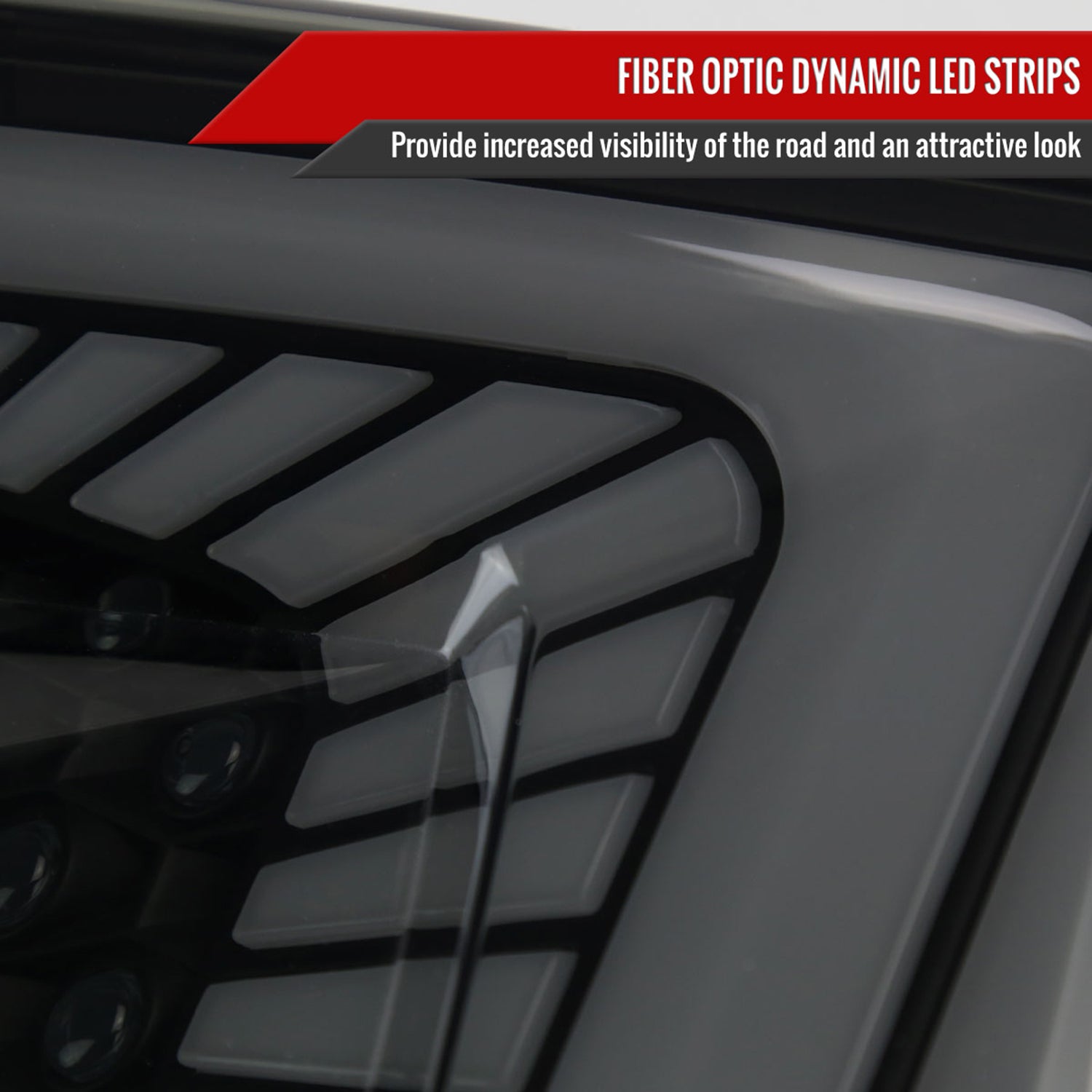 2017-2021 Honda Civic Hatchback Turn Signal LED Tail Lights Black/Smoke