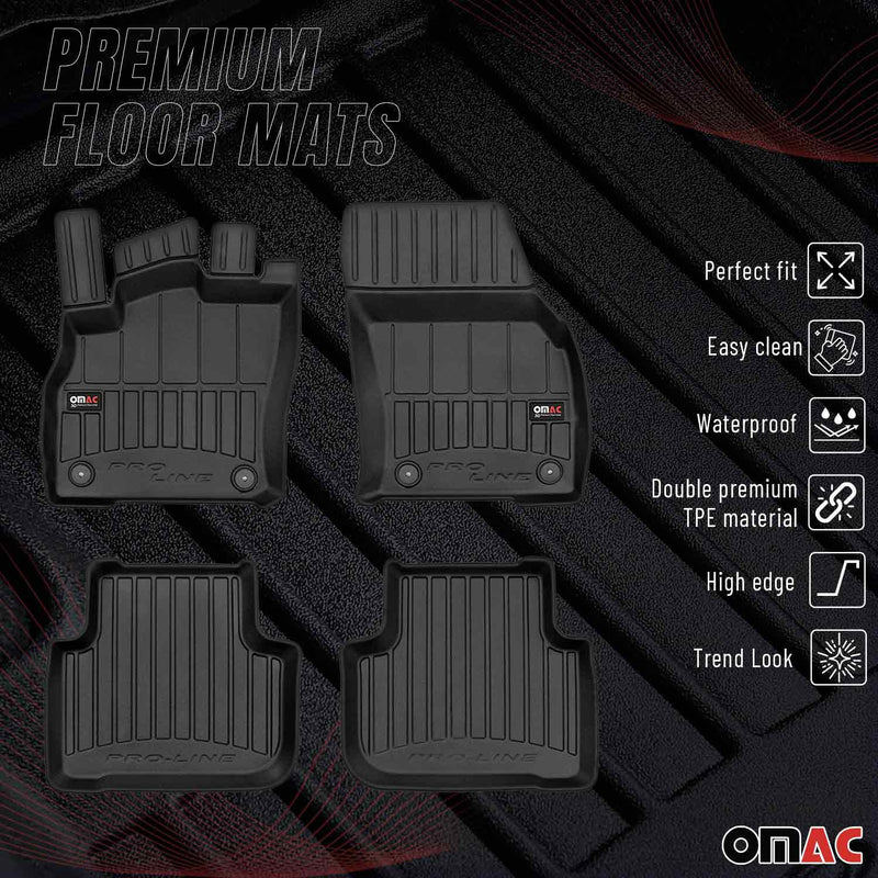 2019-2024 Audi Q3 Premium Floor Mats Liners Full Set All Weather Heavy Duty