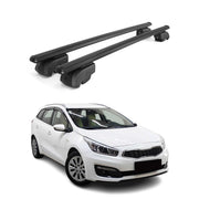 2012-2017 Kia Cee'd Sportswagon Roof Rack Cross Bars Black