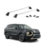 2022-2024 Mitsubishi Outlander Roof Rack Cross Bars Silver Carrier 2 Pcs