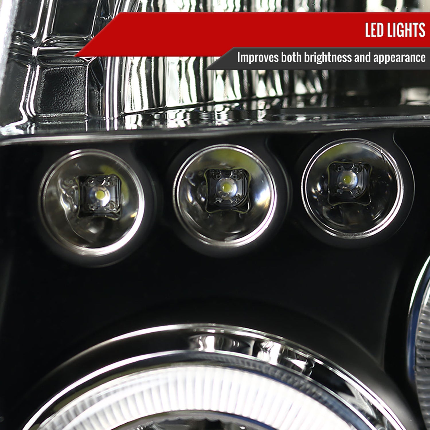 2005-2007 Nissan Pathfinder/ 05-2008 Frontier Dual Halo Headlights Matte Black