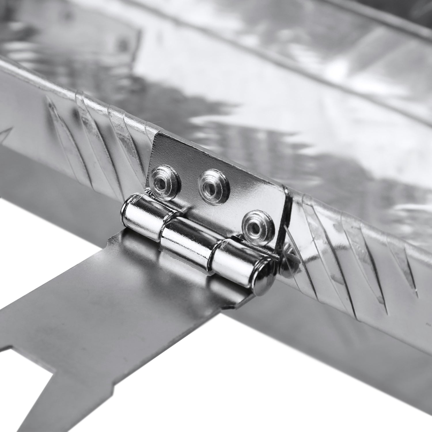 Universal 31" Heavy Duty Silver Aluminum Tool Box w/ Side Handles Lock & Keys