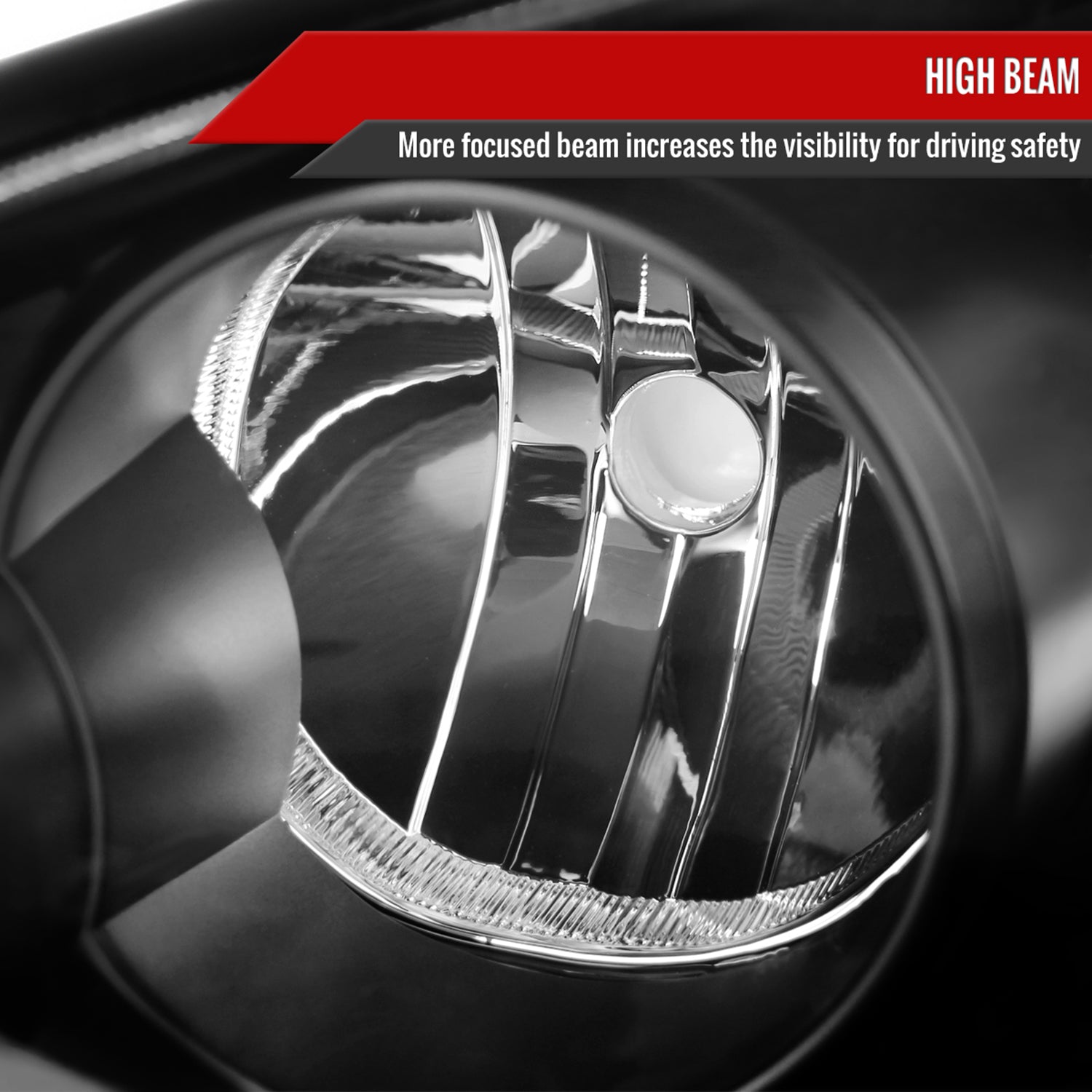 2005-2006 Toyota Camry Factory Crystal Headlights Amber Reflector Matt Black