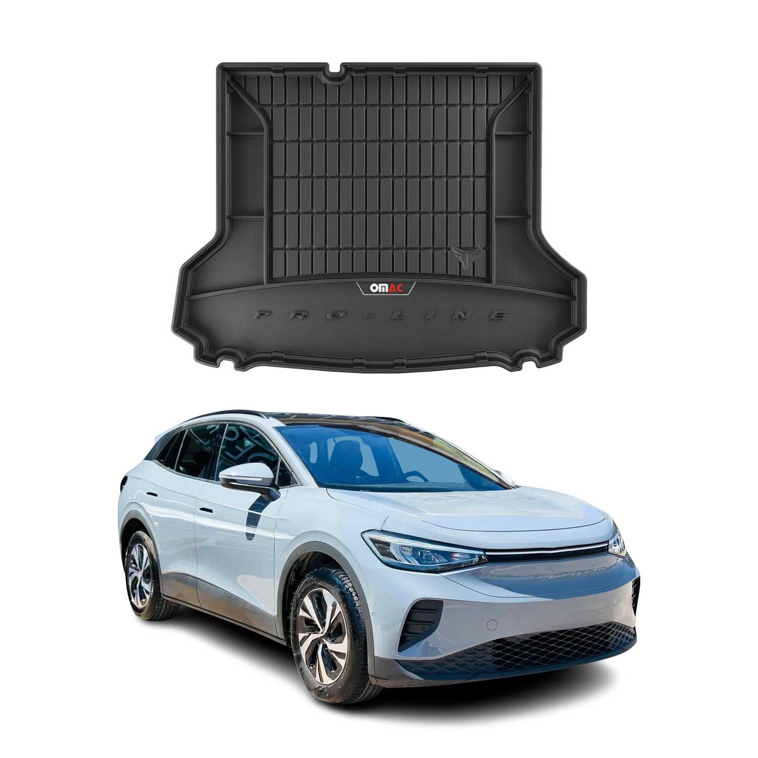 2021-2024 VW ID.4 Premium Cargo Liner Trunk Mat All Weather Heavy Duty Black