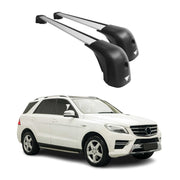 2012-2015 Mercedes ML Class W166 Roof Racks Cross Bars Silver