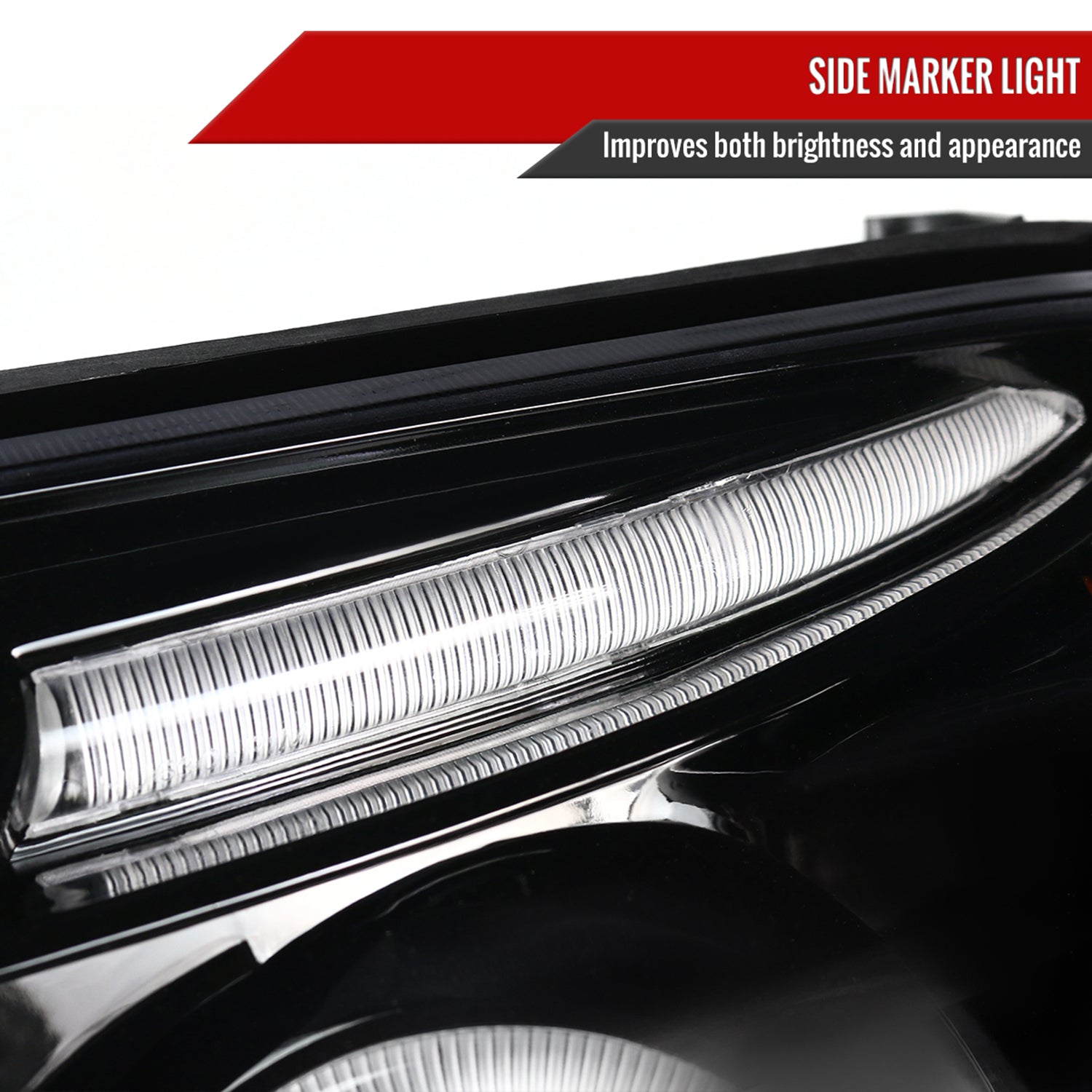 2003-2005 Toyota 4Runner Dual Halo Projector Headlights Jet Black/Clear Lens