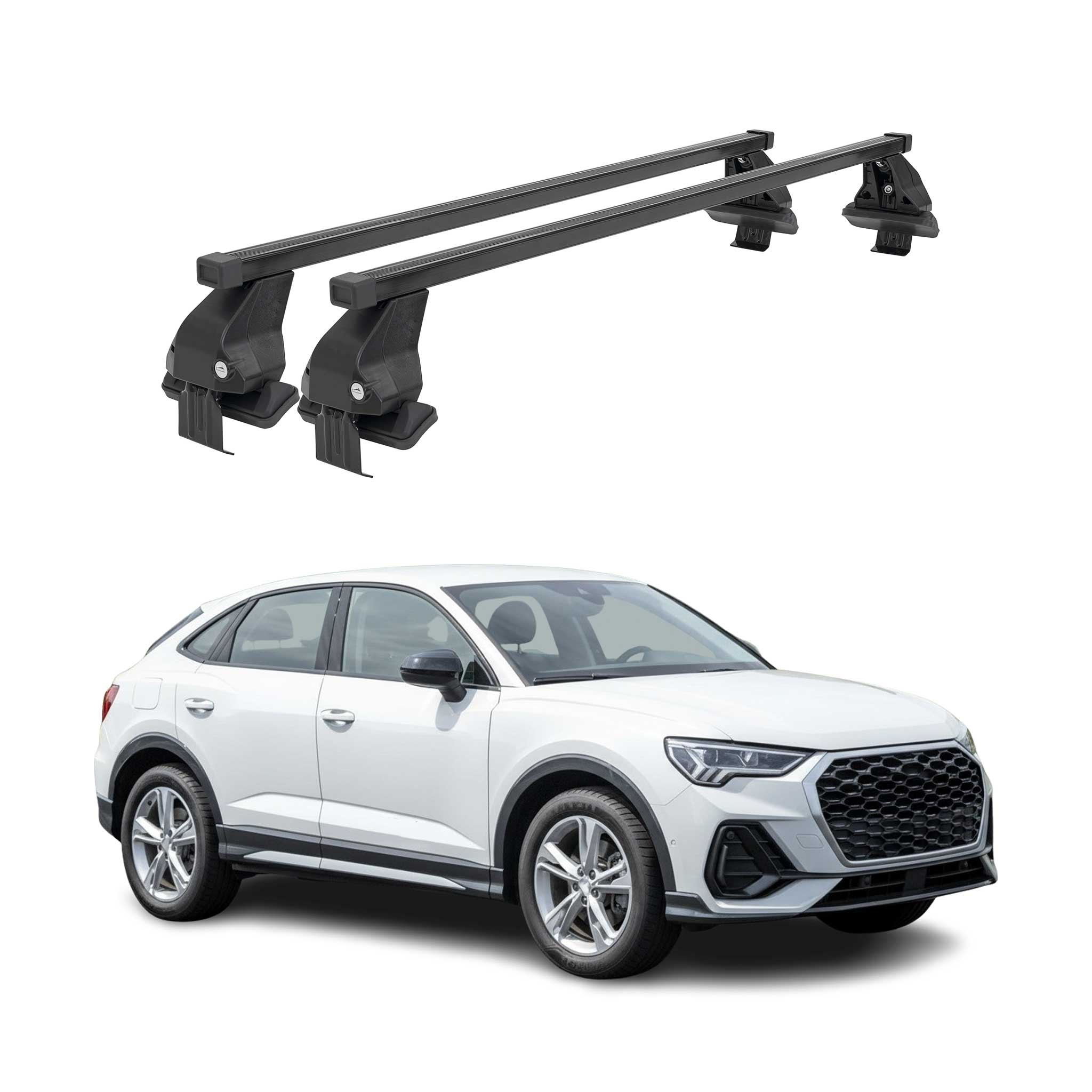 2020-2025 Audi Q3 Roof Rack Cross Bars Black