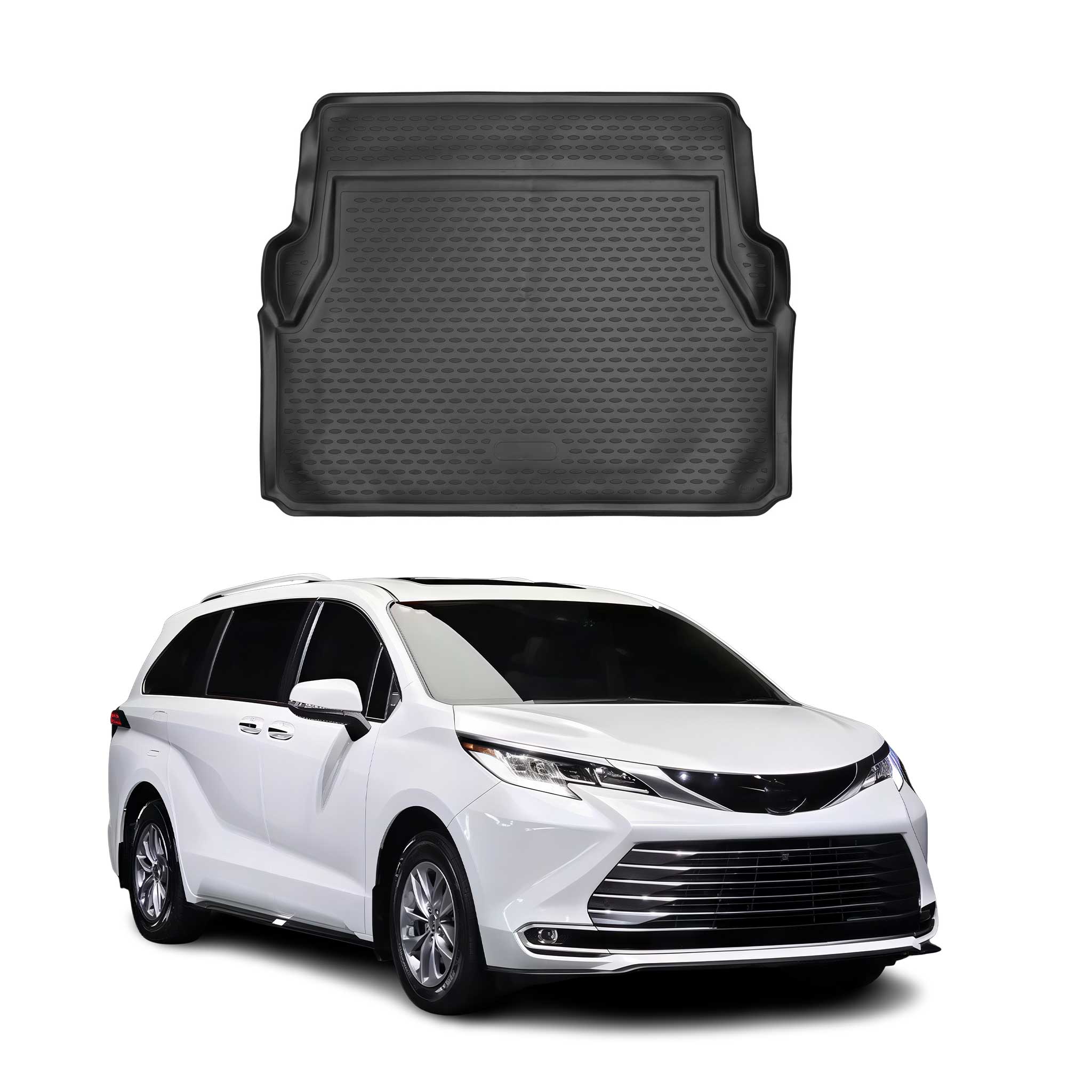 2021-2025 Toyota Sienna Cargo Liner Trunk Mat All Weather Black