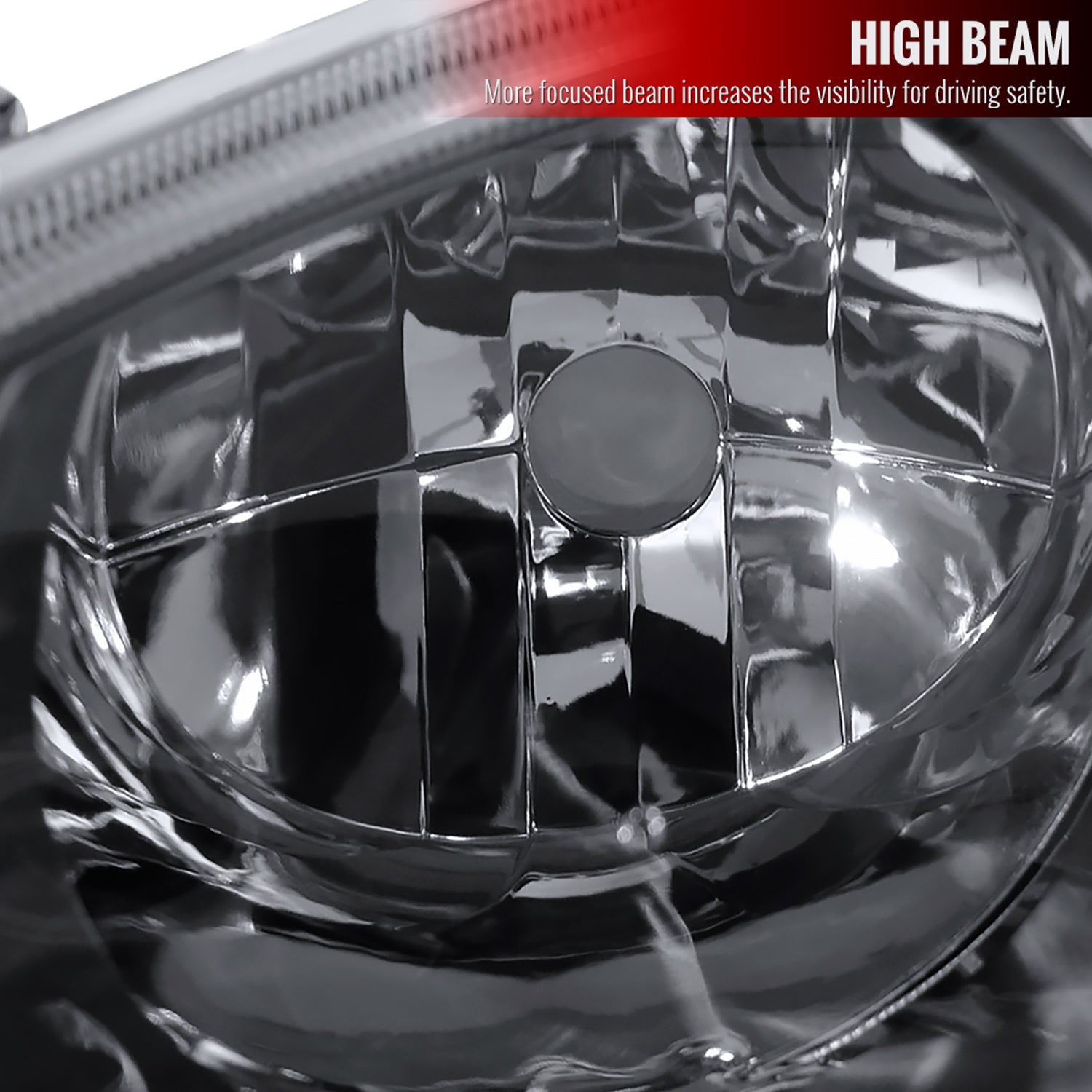 2001-2002 Toyota Corolla Factory Headlights w/Corner Lights Matt Black/Clear