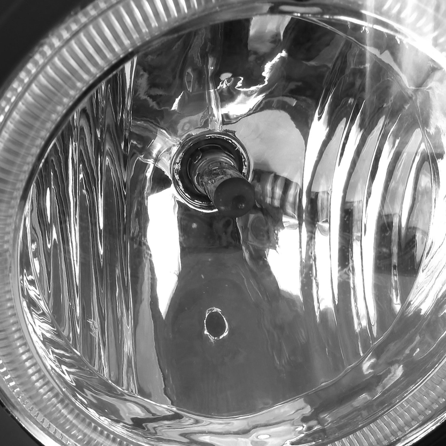 2005-2009 Ford Mustang V6 Black ABS Grille w/ Dual H10 Fog Lights