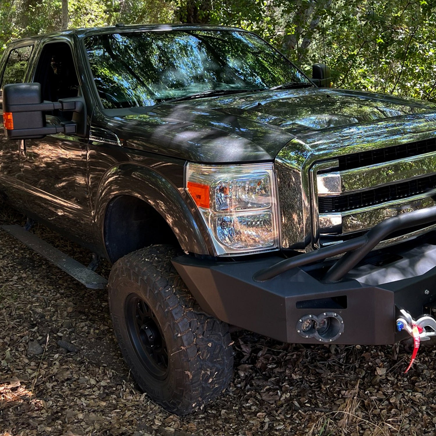 2011-2016 Ford F-250/350/450/550 Super Duty Factory Headlights Amber / Chrome