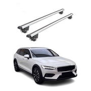 2020-2024 Volvo V60 Cross Country Roof Rack Cross Bars Silver