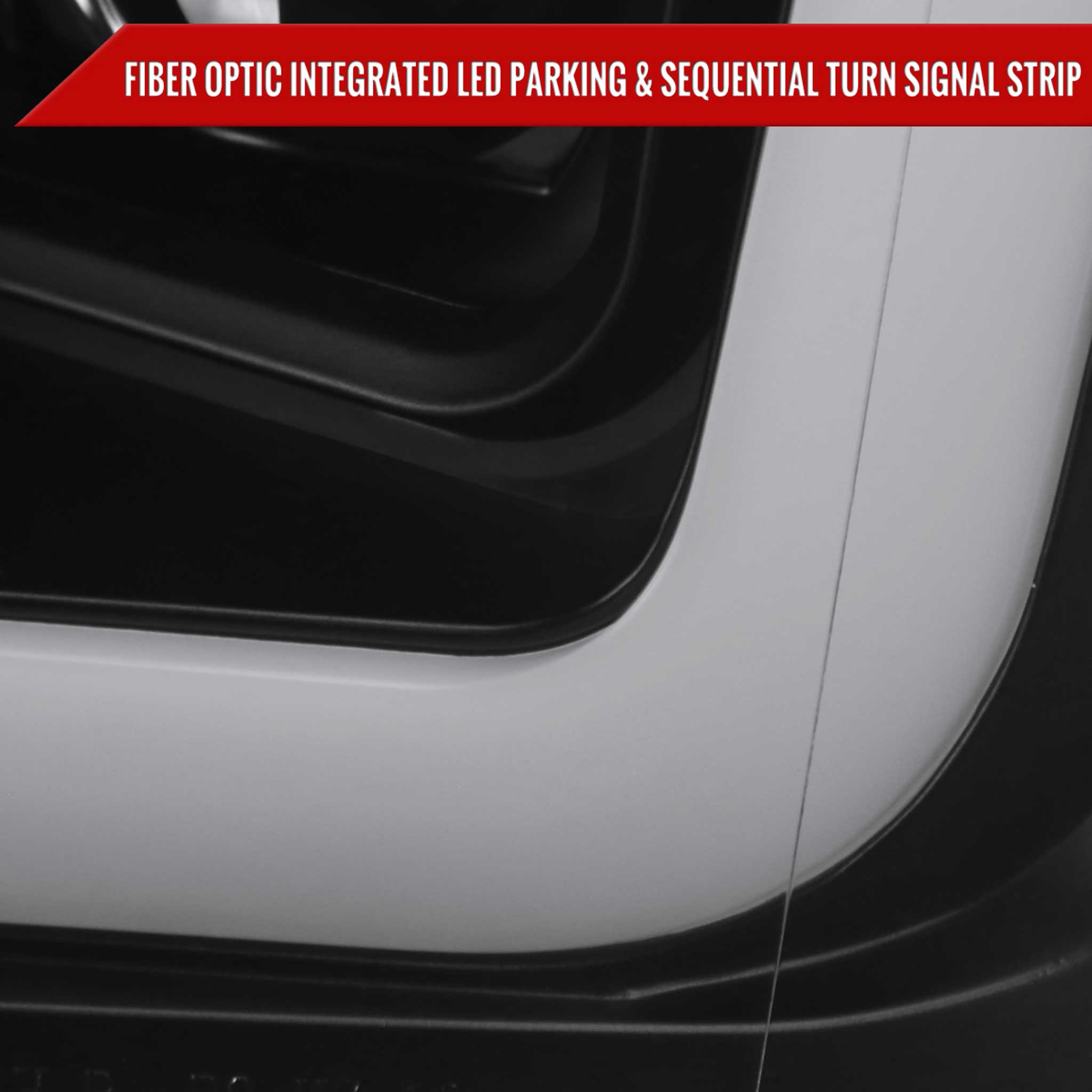 For Ford F-150 2018-2020 LED C-Bar Projector Headlights Turn Signal Lights Matte Black Housing Clear Lens