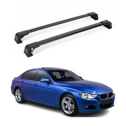 2012-2019 BMW 3 Series F30 Sedan Roof Rack Cross Bars Black