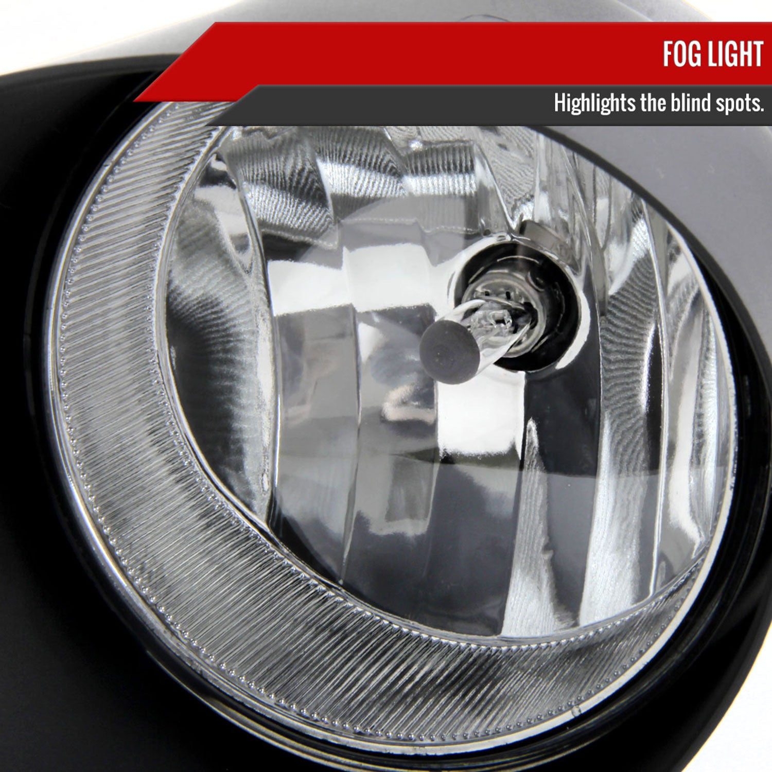 2007-2013 Toyota Tundra/Sequoia H10 Fog Lights Kit Chrome Housing/Clear Lens