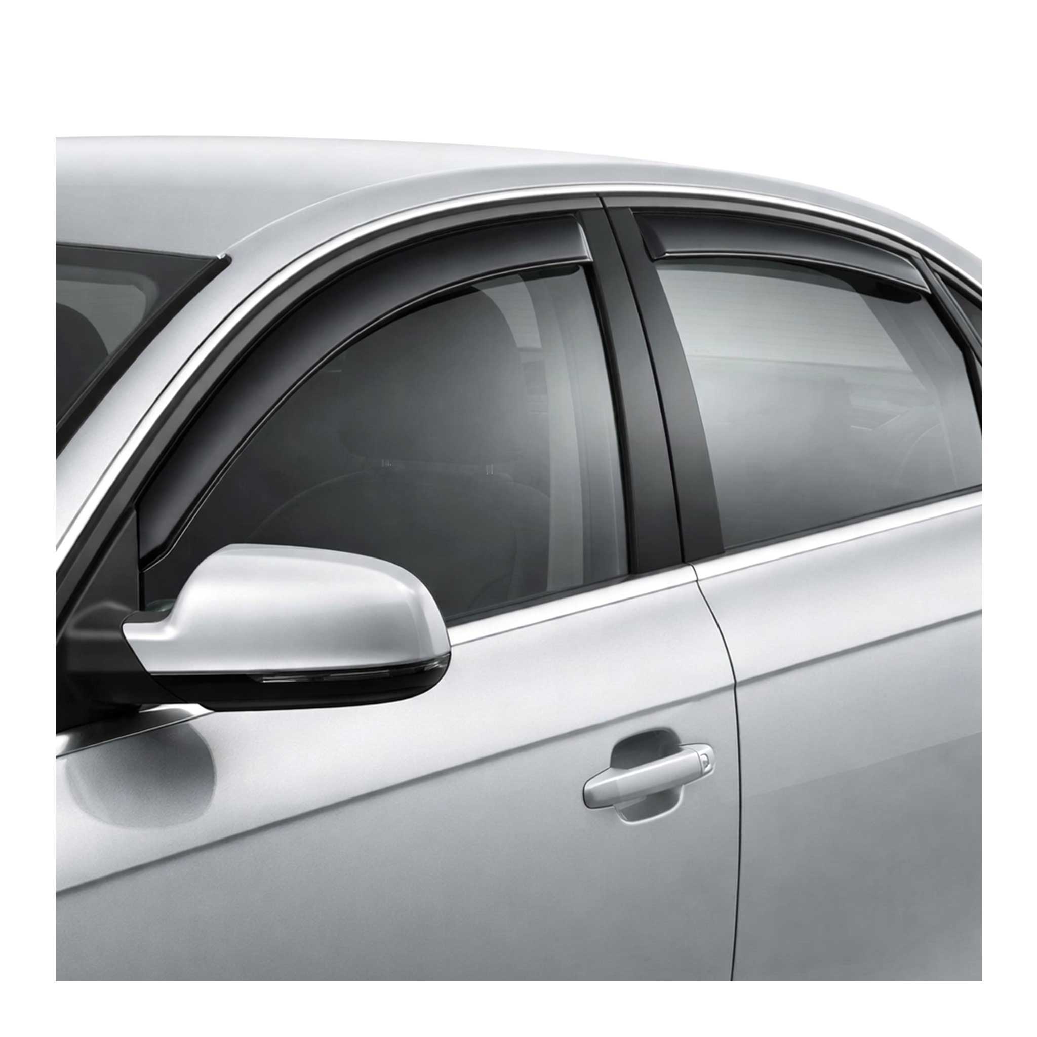 2009-2016 Audi A4 S4 Sedan Window Visor Vent Rain Deflector 4Pcs Smoke