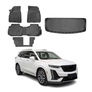 2020-2025 Cadillac XT6 Floor Mats & Cargo Liner Full Set Black