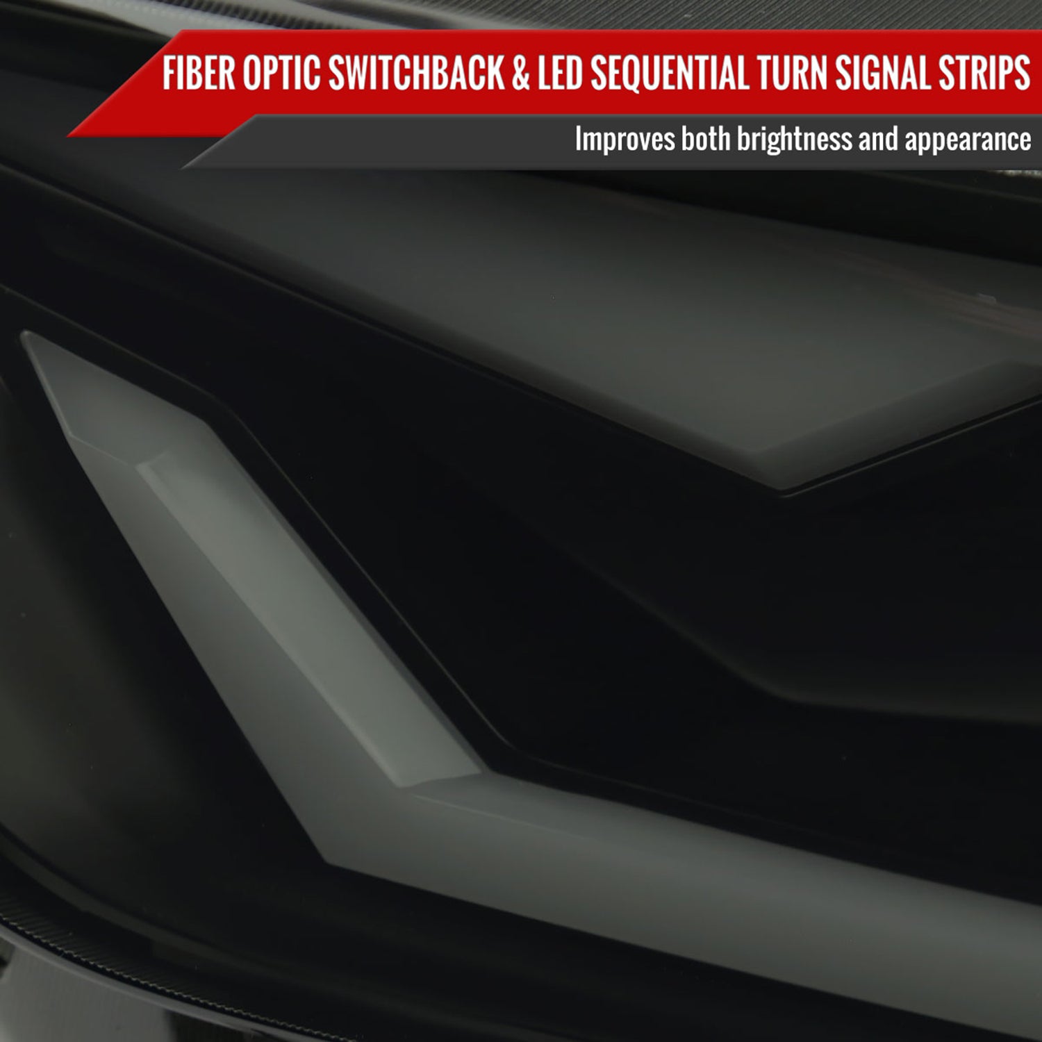 2015-2017 Ford Mustang/2018-2020 Shelby HID/Xenon LED Signal Headlights Smoke