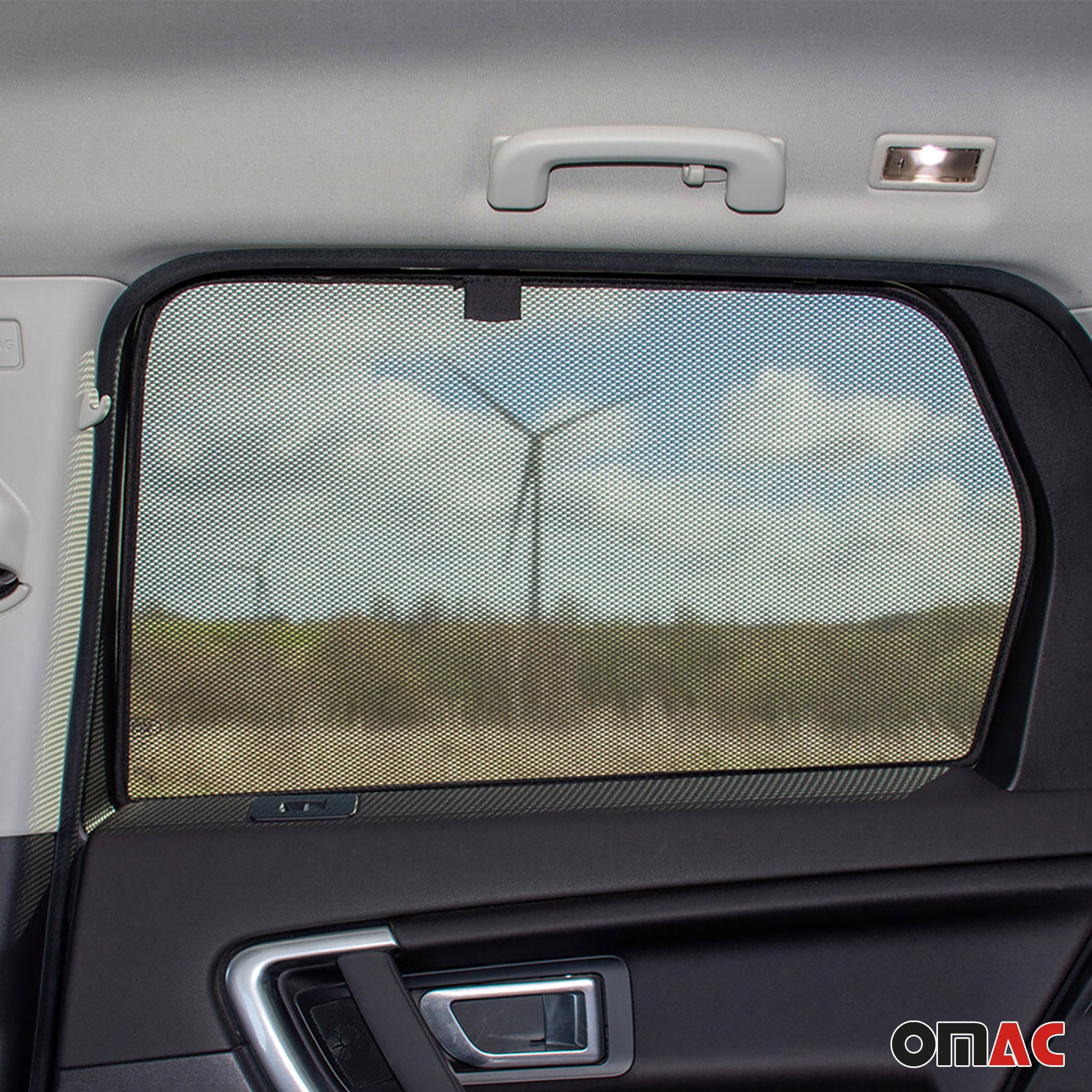 2015-2019 Land Rover Discovery Sport Side Rear Window Curtain Mesh Black 2Pcs