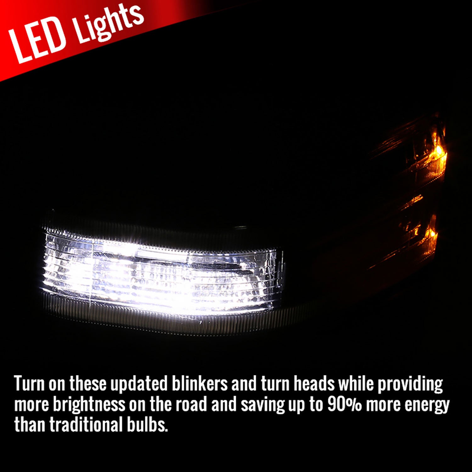 2017-2019 Ford F-250/350/450/550 Super Duty Heated&Manual Towing Mirrors Smoke