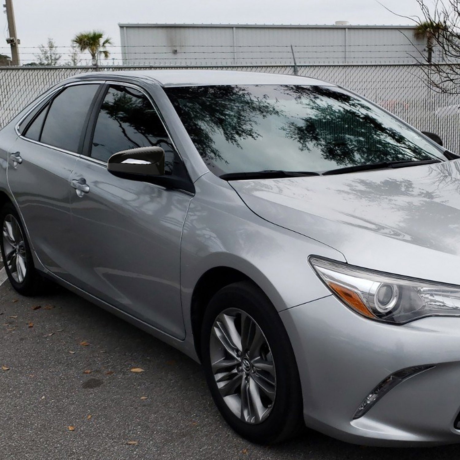 2015-2018 Toyota Camry Glossy Black 5Pin Heated &Adjustable Side Mirror Driver