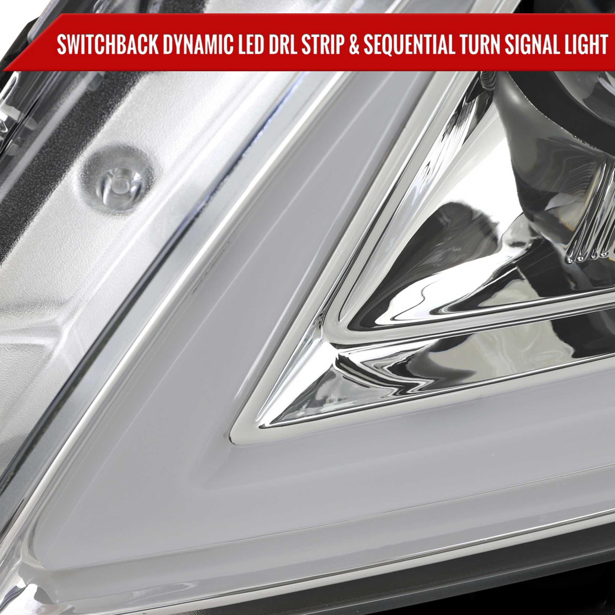 For Infiniti G37 2008-13 / Q60 Coupe 2014-15 LED Projector Headlights Sequential Chrome Housing Clear Lens Switchback