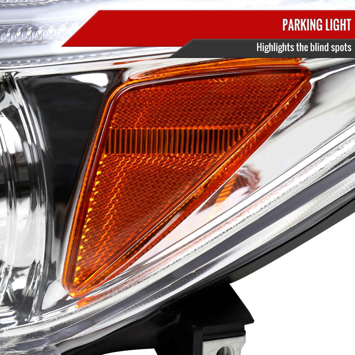 2005-2010 Scion tC Dual Halo Projector Headlights Chrome Housing/Clear Lens