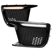 2018-2021 Subaru Impreza WRX STI LED Switchback Fog Light Mesh Glossy Black