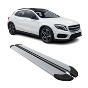 2015-2019 Mercedes GLA Class X156 Running Boards Side Steps Silver