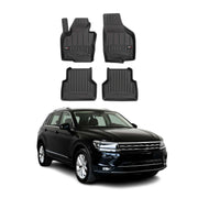 2017-2018 VW Tiguan Limited Premium Floor Mats Liners Full Set All Weather Heavy Duty