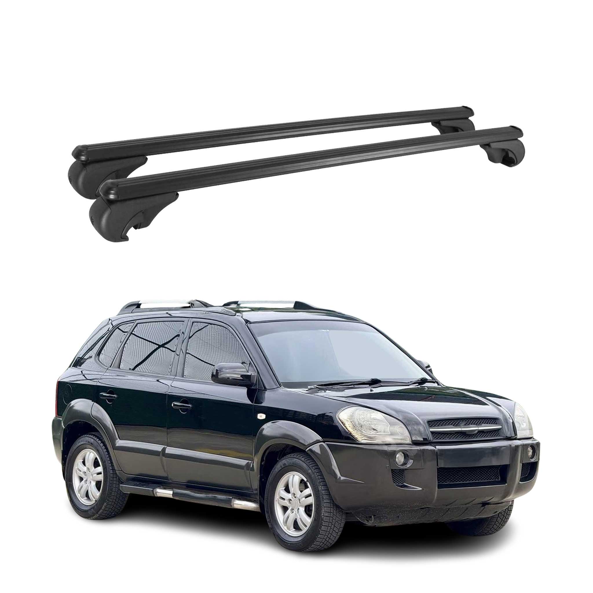 2005-2009 Hyundai Tucson Roof Rack Cross Bars Black