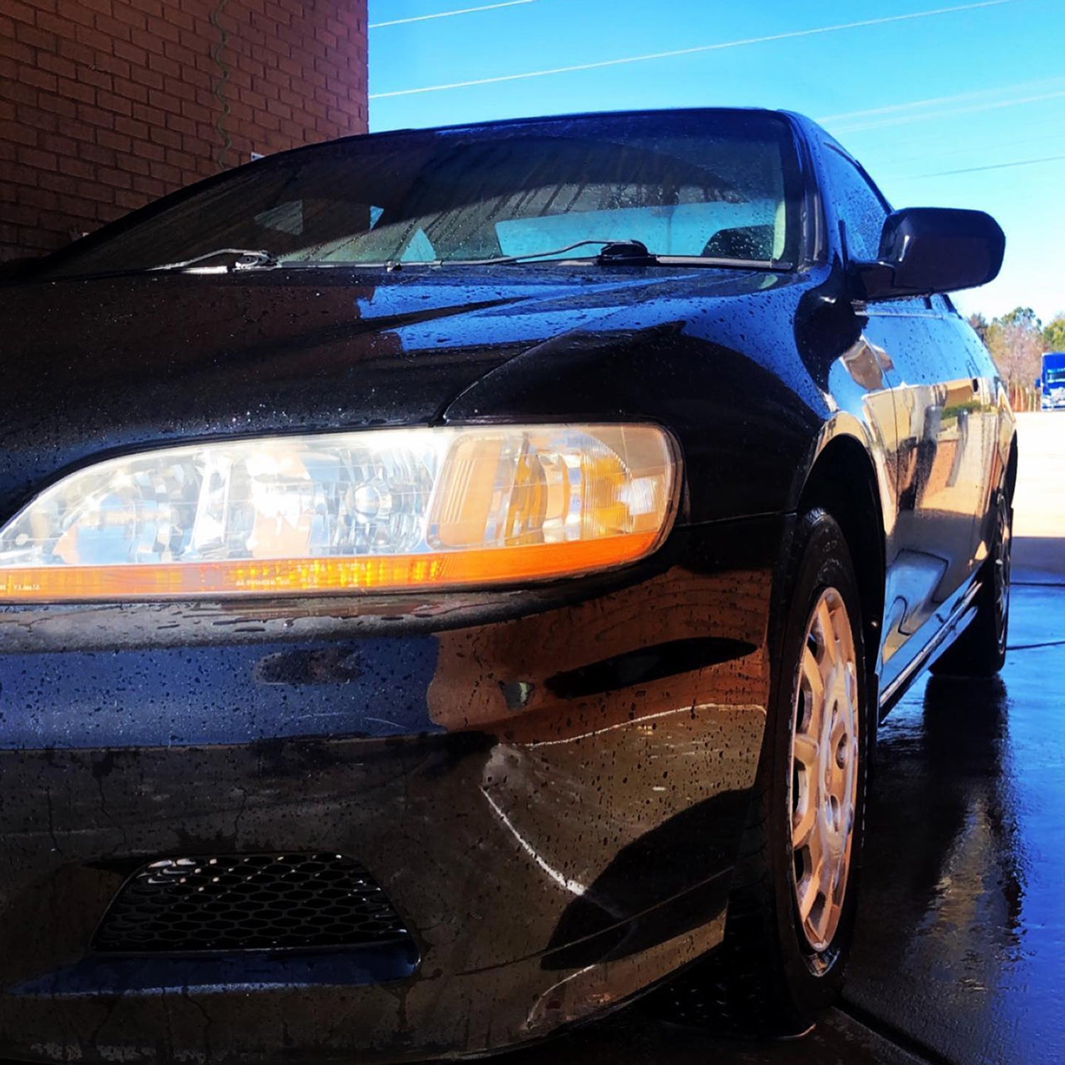 1998-2002 Honda Accord Factory Crystal Headlights Amber Reflector Chrome/Clear