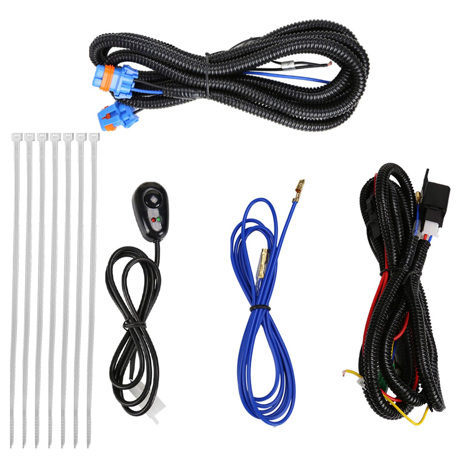 1999-2004 Ford F-250/F-350/Excursion H10 Fog Lights & Switch Chrome/Smoke